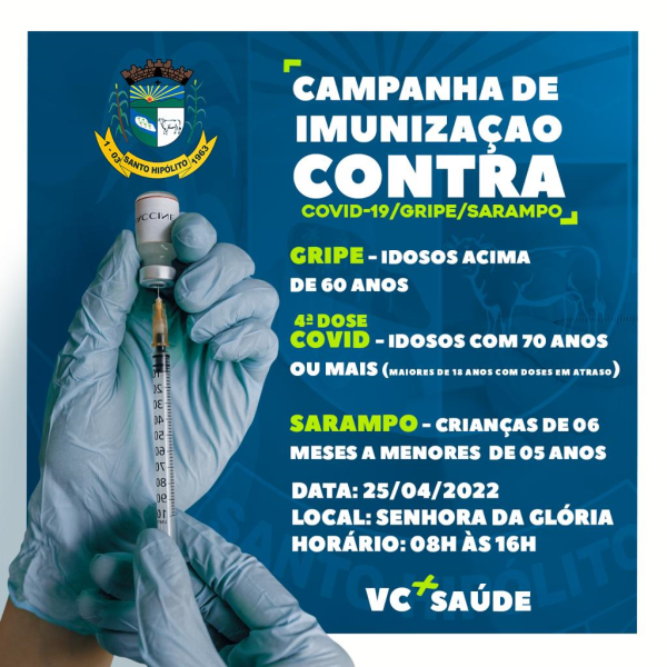 Campanha de Imunização Contra COVID-19/Gripe/Sarampo