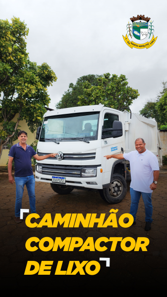 Prefeitura recebe caminhão compactor de lixo!