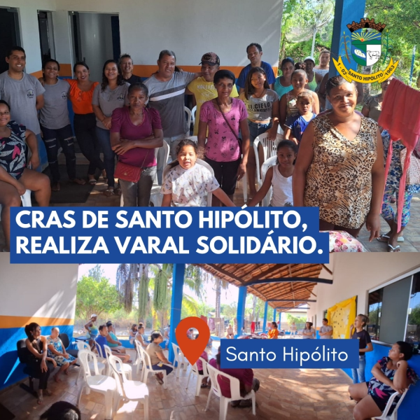 Cras de Santo Hipólito promove doação de roupa
