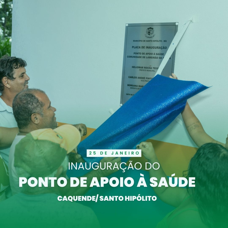 PONTO DE APOIO É INAUGURADO NA COMUNIDADE DE LAMEIRÃO DA SERRA.

