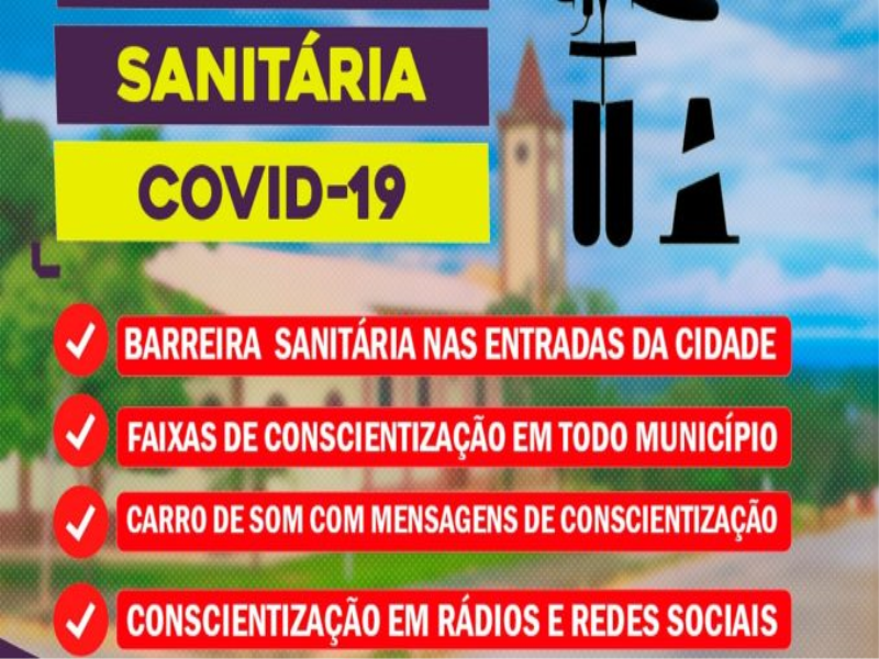 Santo Hipólito instala barreiras sanitárias durante feriado.
