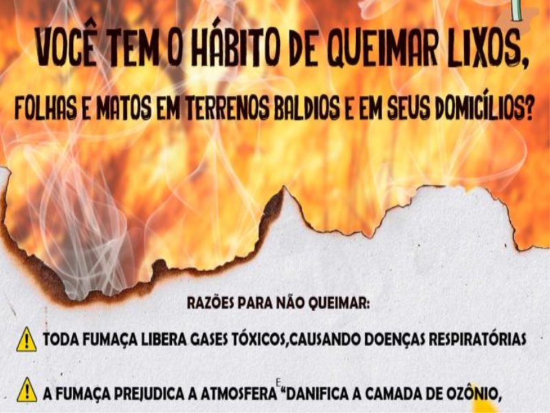 Queimada Urbana é Crime!