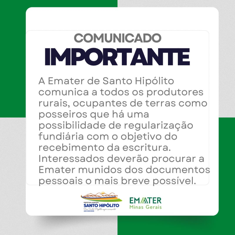 COMUNICADO IMPORTANTE